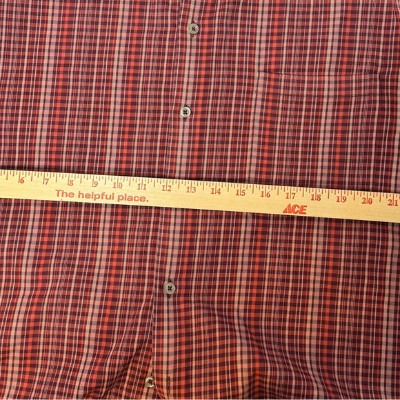 Tommy Bahama Lazlo Lux Stripe Shirt Red Plaid Men's XLTG - Picture 8 of 12
